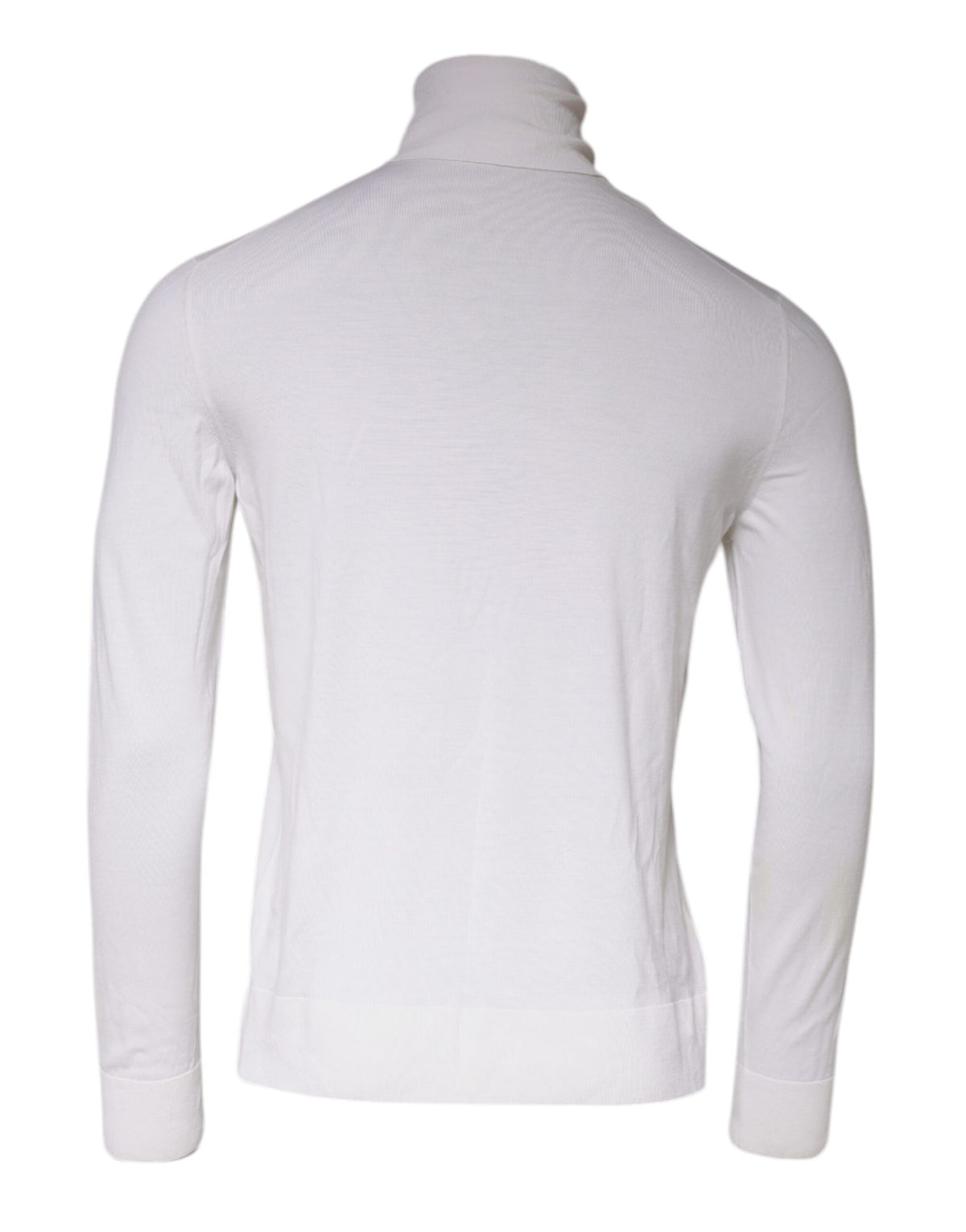 Pull col montant à manches longues blanc pour homme de Dolce &amp; Gabbana