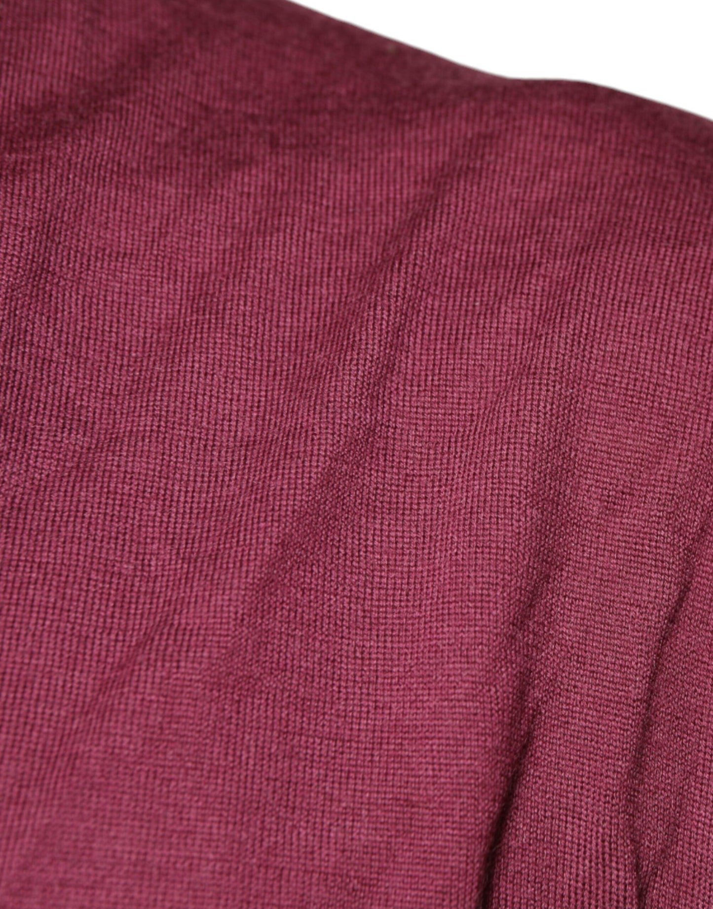 Dolce &amp; Gabbana donkerrode cashmere V-hals herenpullover