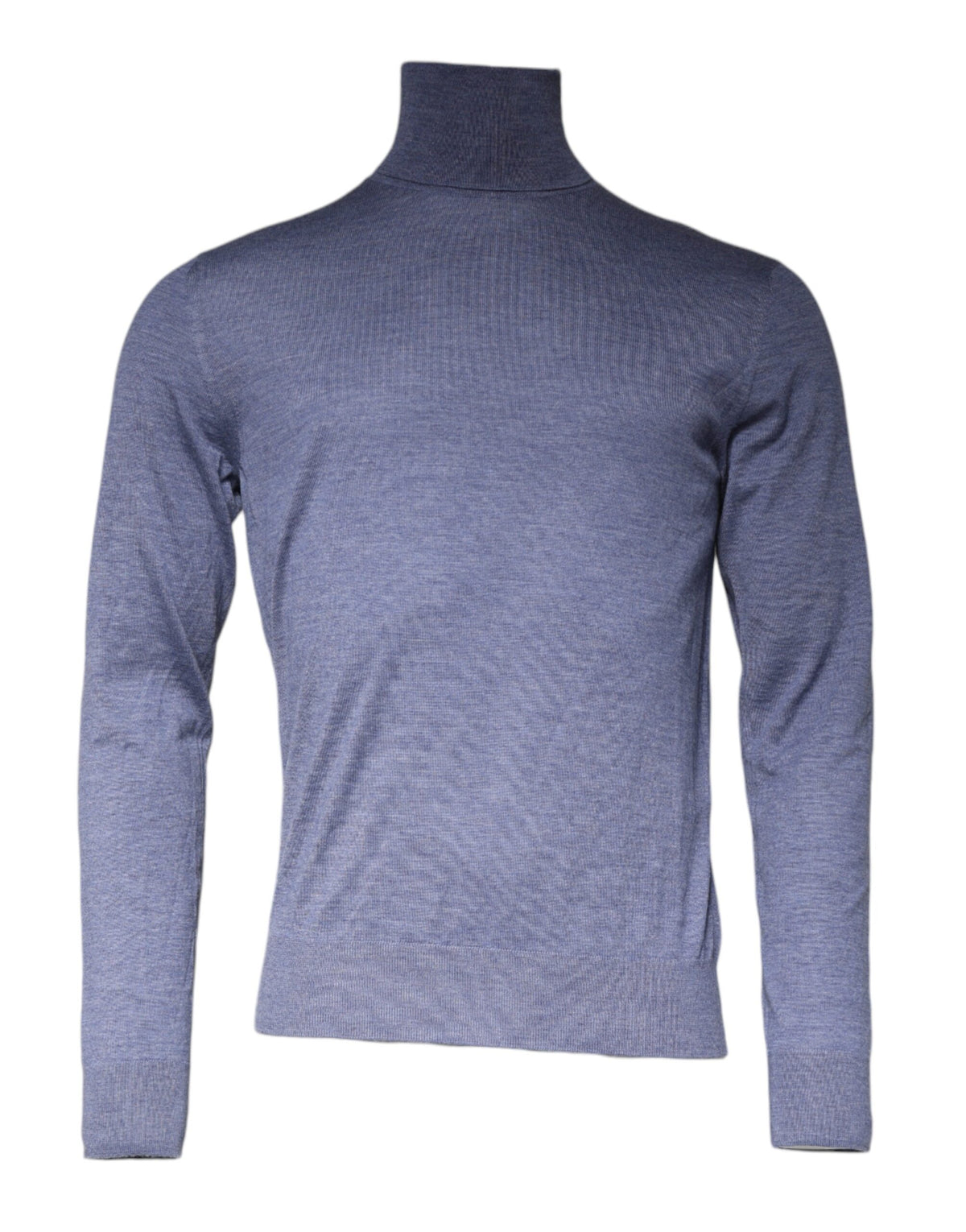 Pull en tricot à col montant à manches longues violet et bleu de Dolce &amp; Gabbana