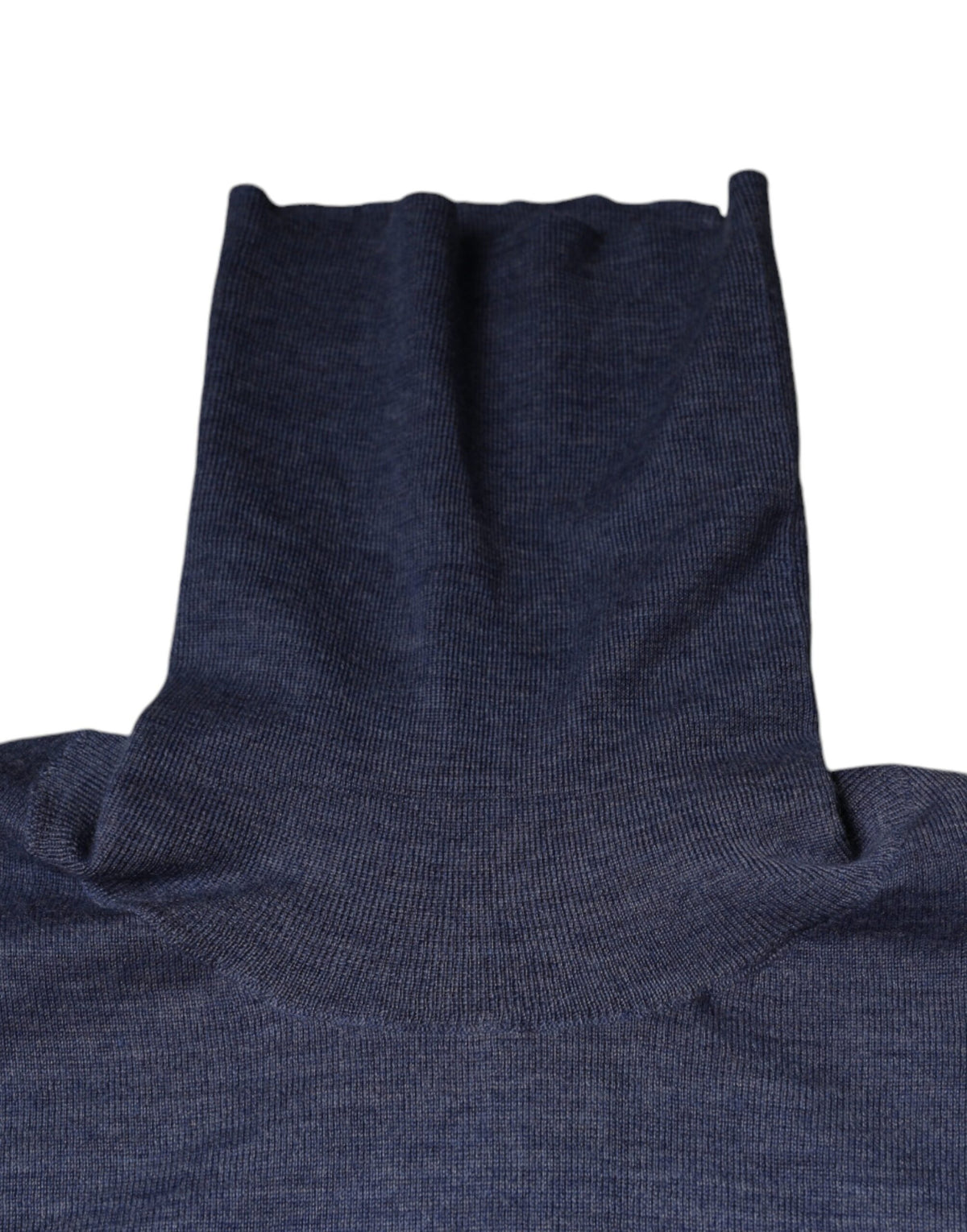 Pull en tricot à col montant à manches longues violet et bleu de Dolce &amp; Gabbana