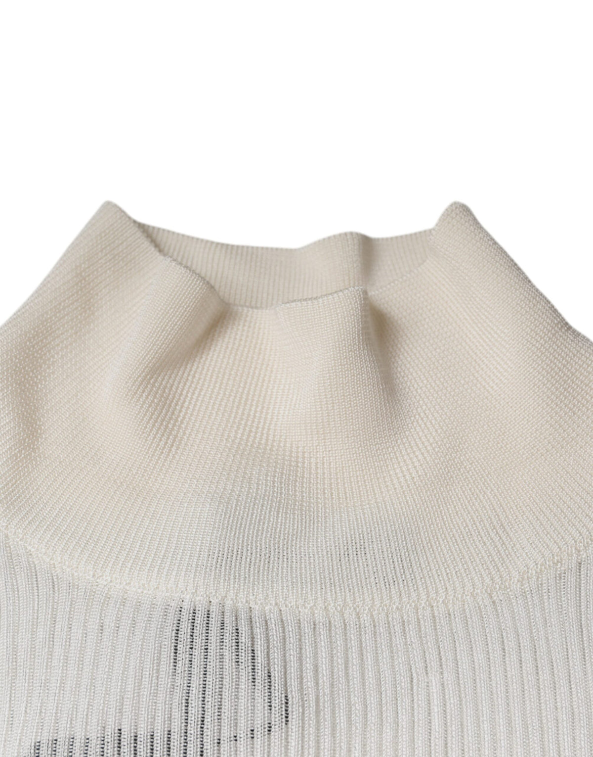 Pull col montant à manches longues blanc pour homme de Dolce &amp; Gabbana