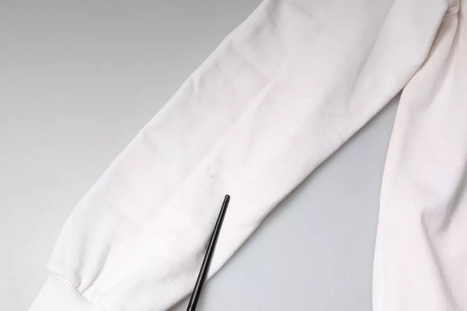 Pull en coton à capuche blanc Caesar de Dolce &amp; Gabbana