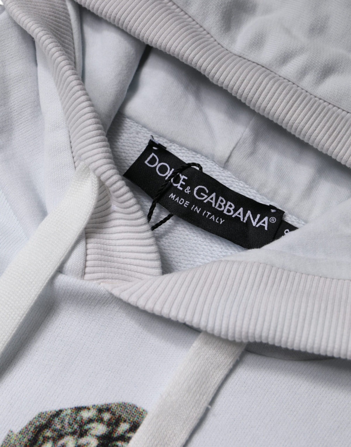 Pull en coton à capuche blanc Caesar de Dolce &amp; Gabbana