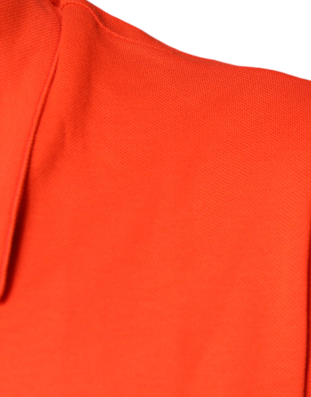 Polo décontracté à boutons en coton orange de Dolce &amp; Gabbana