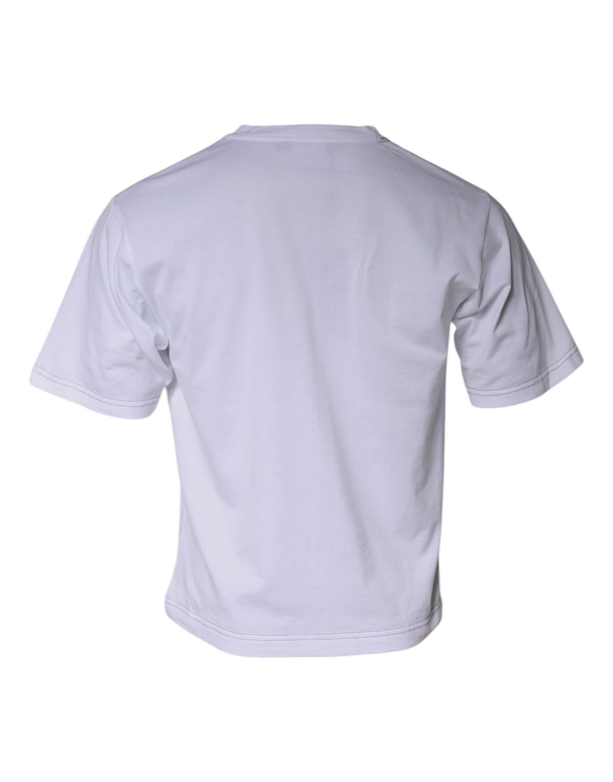 T-shirt à manches courtes en coton blanc avec logo DG de Dolce &amp; Gabbana