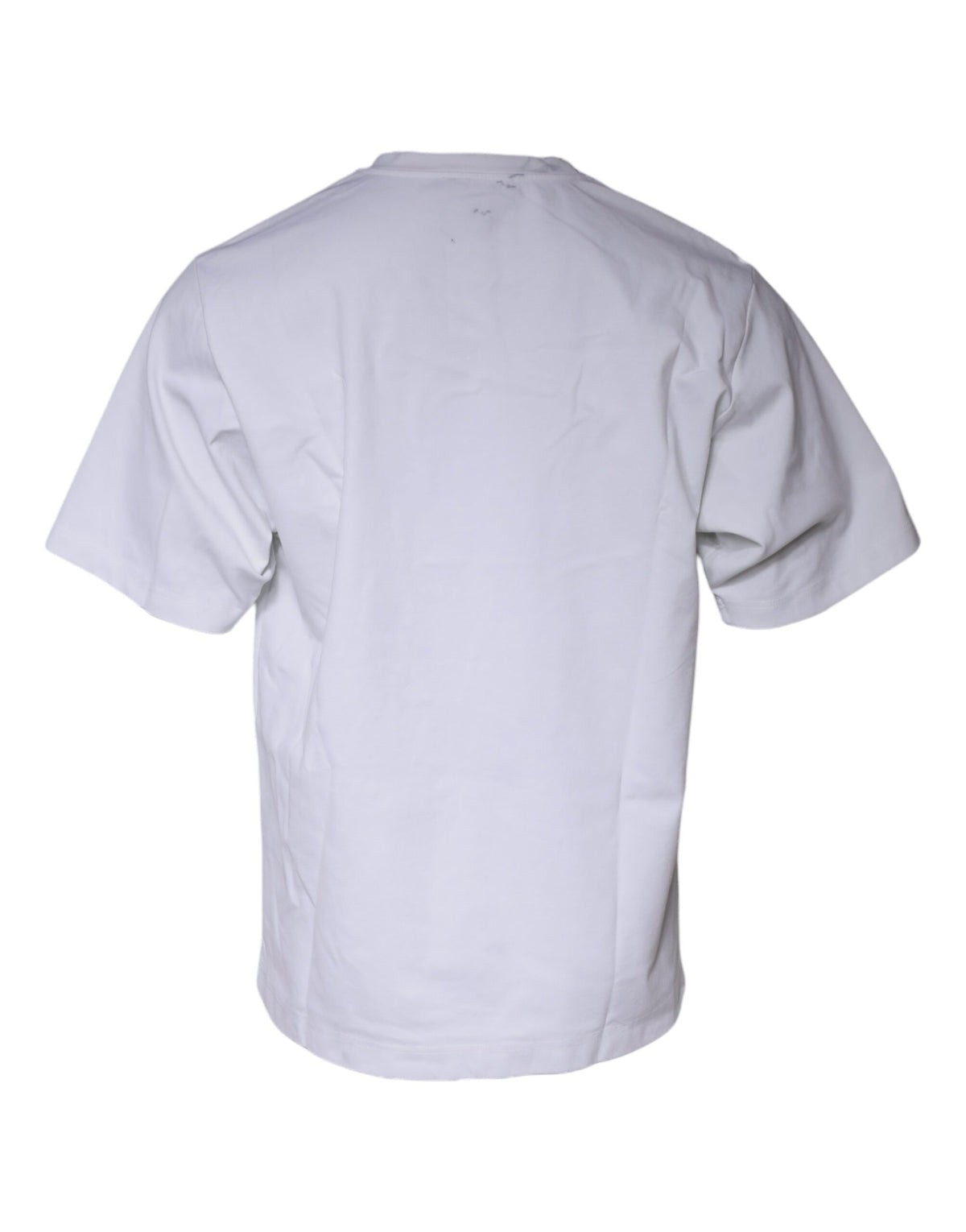 T-shirt en coton à col rond blanc avec imprimé graphique de Dolce &amp; Gabbana