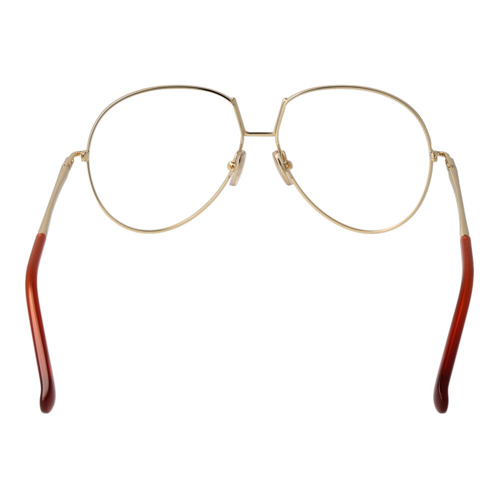 Monture de lunettes pour femme Max Mara, couleur orange.