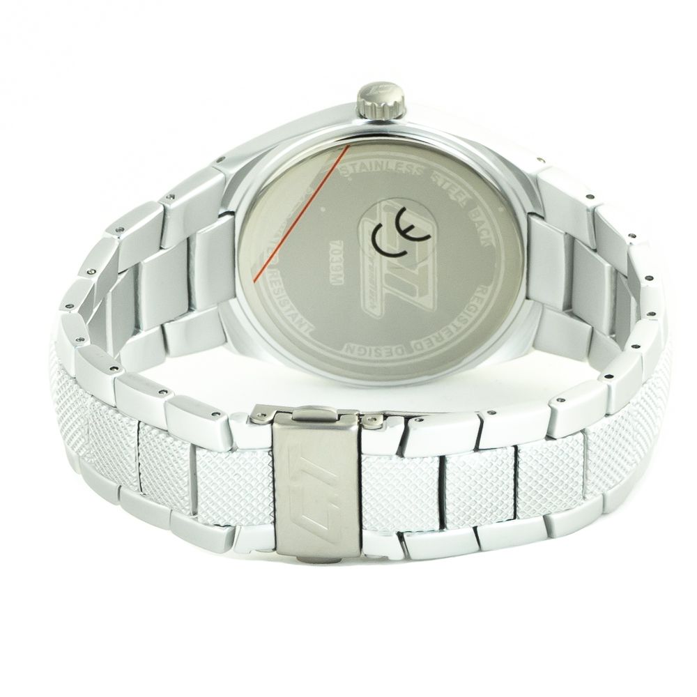 Montre Chronotech en polycarbonate argenté