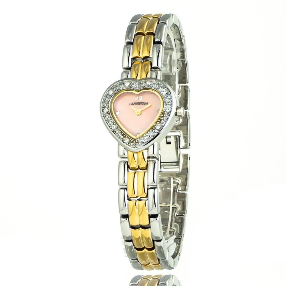 Chronotech Silver Stainless Steel Watch