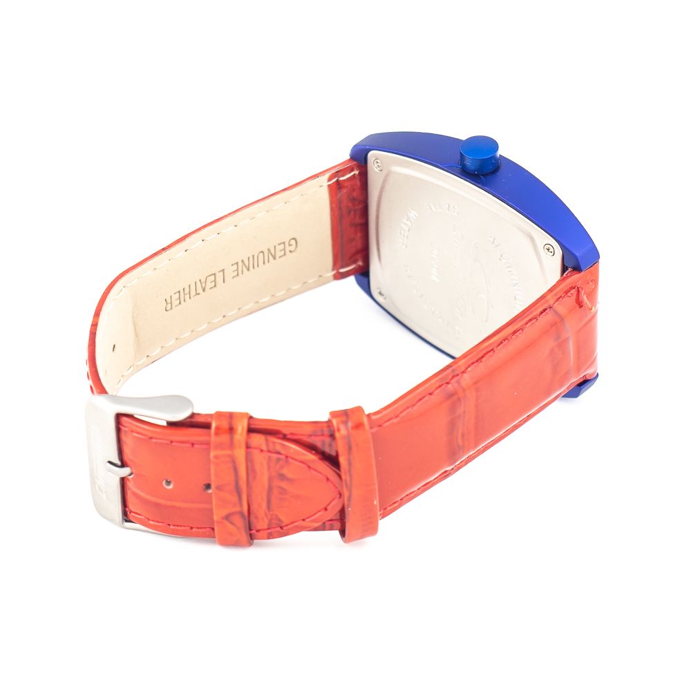 Chronotech Rood Leren Horloge