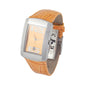 Montre Chronotech en cuir orange