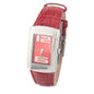 Montre Chronotech en cuir rouge