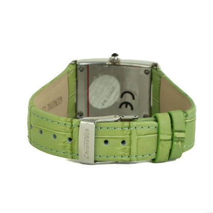 Montre Chronotech en cuir vert
