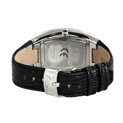 Montre Chronotech en cuir noir