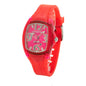 Montre Chronotech en caoutchouc rouge