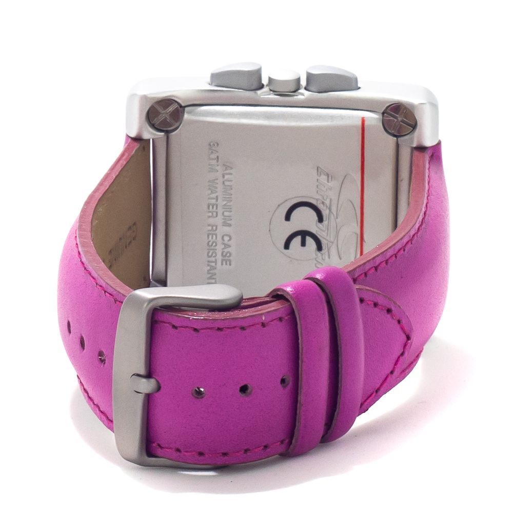 Montre Chronotech en cuir violet