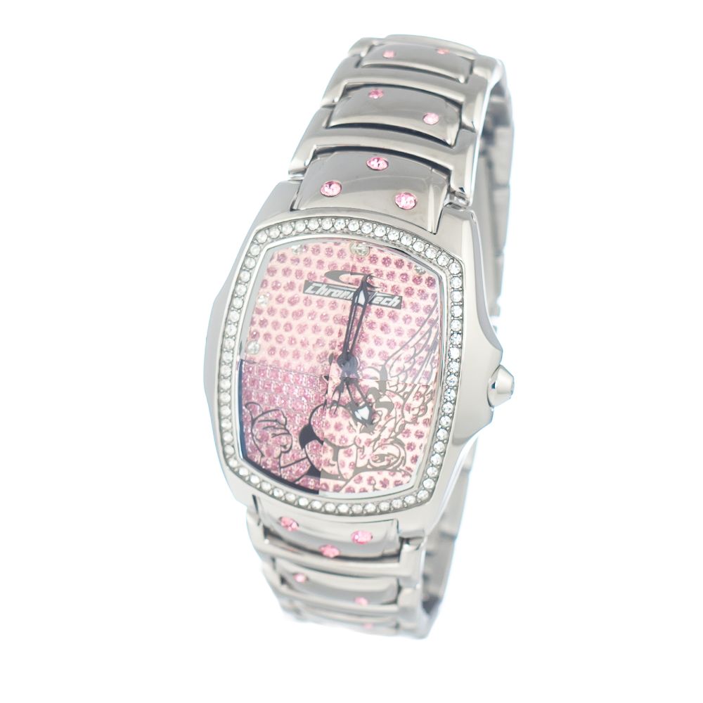 Chronotech Silver Stainless Steel Watch