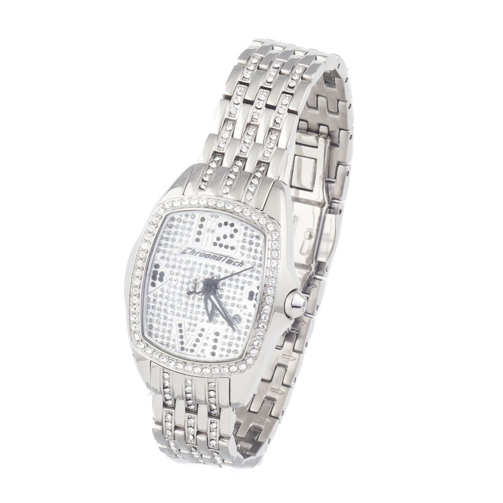 Chronotech Silver Stainless Steel Watch