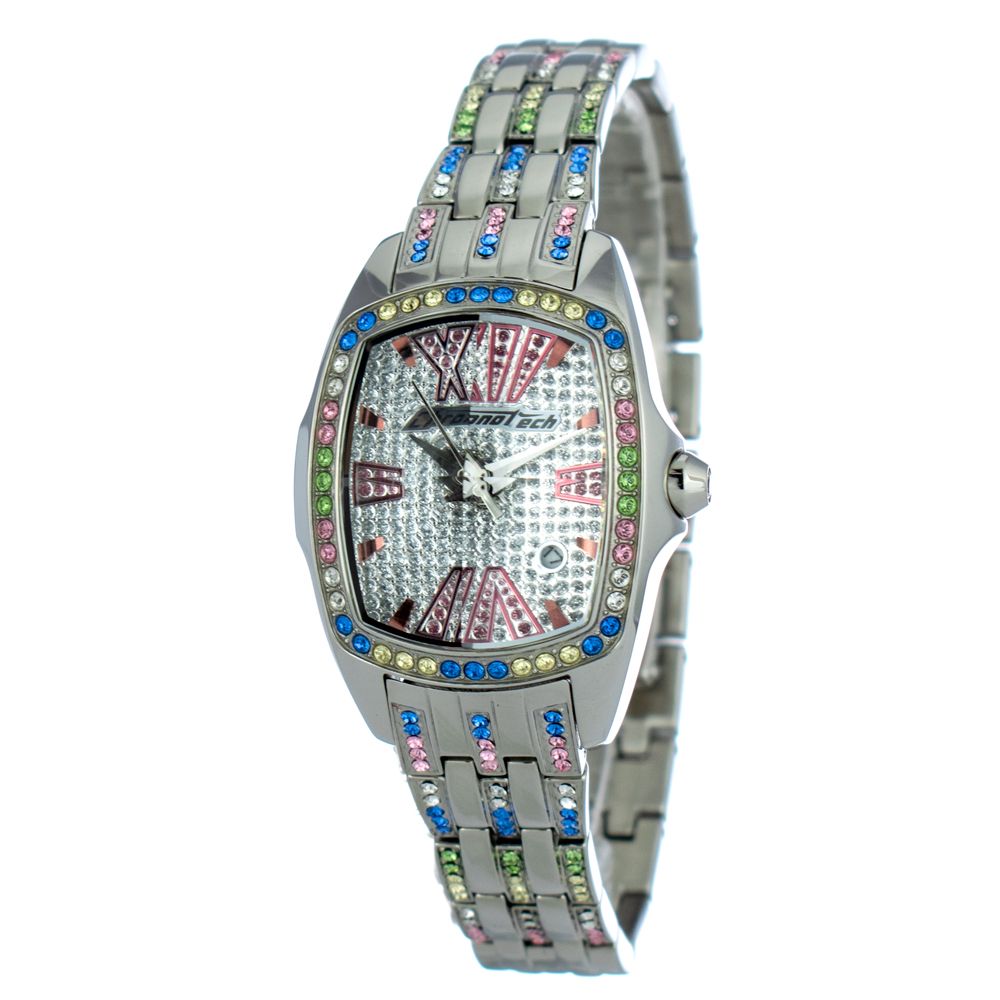Chronotech Silver Stainless Steel Watch