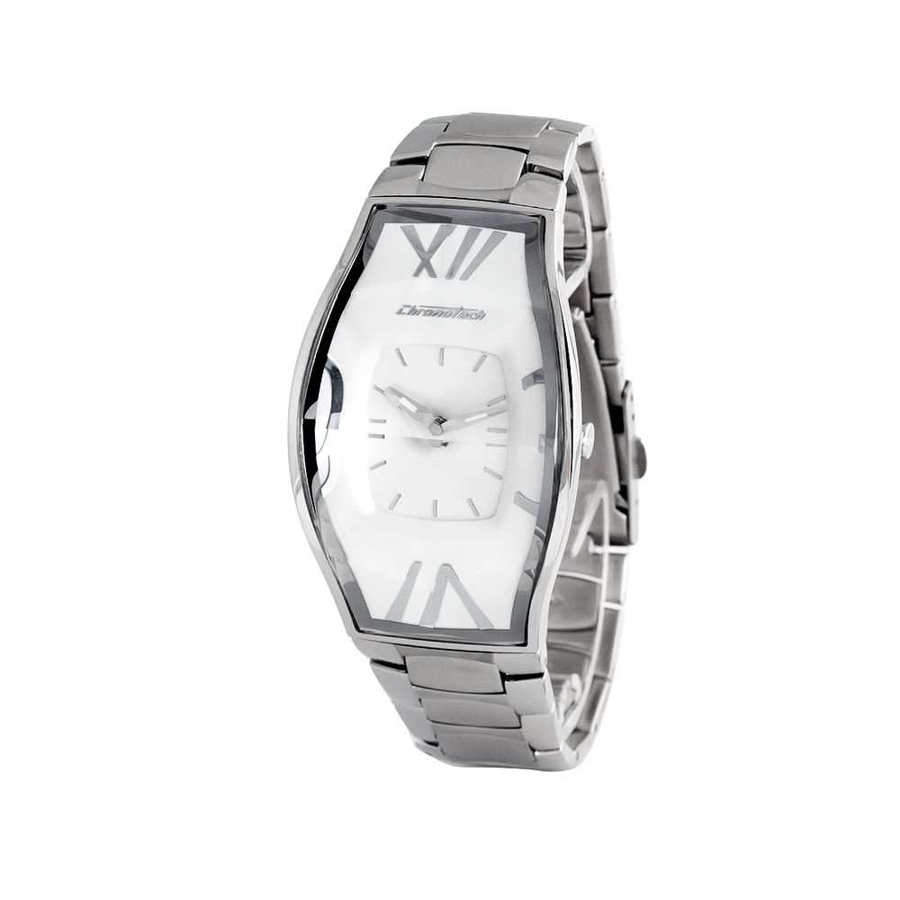 Chronotech Silver Stainless Steel Watch
