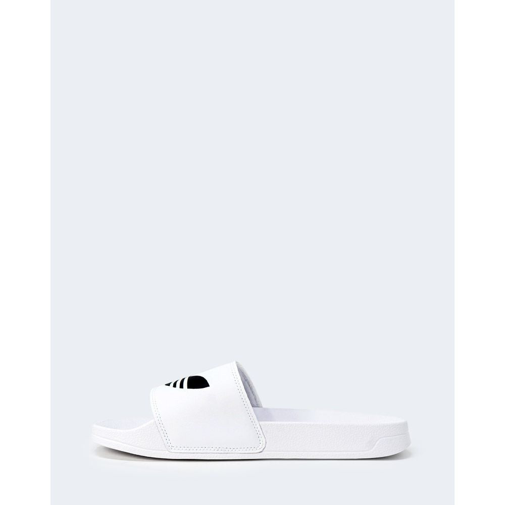 Chaussons en polyester blanc Adidas