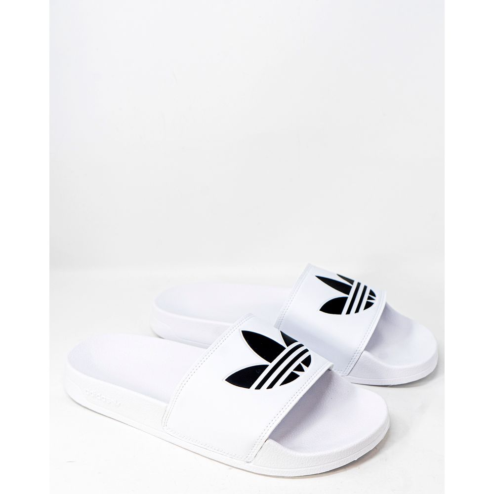 Chaussons en polyester blanc Adidas