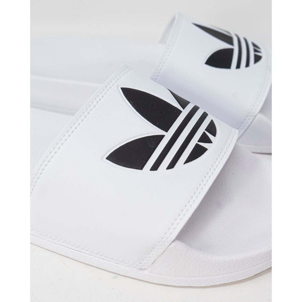 Chaussons en polyester blanc Adidas