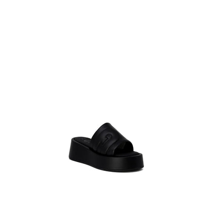 Furla leren slipper in zwart