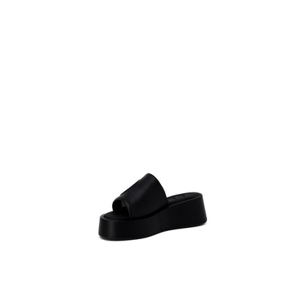 Furla leren slipper in zwart