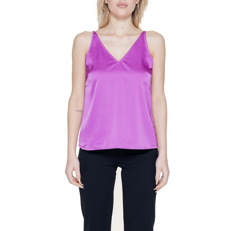 Vila Clothes VIRAVENNA V-Neck Strap Top in Pink - Elegant & Versatile