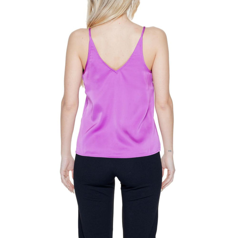 Vila Clothes VIRAVENNA V-Neck Strap Top in Pink - Elegant & Versatile
