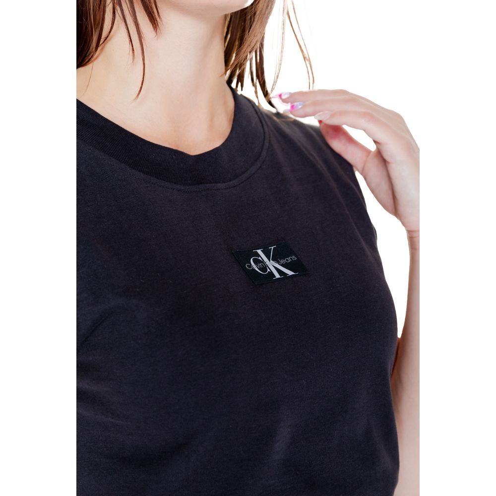 Calvin Klein Jeans T-Shirt WOVEN LABEL LOOSE J20J223560 - Noir