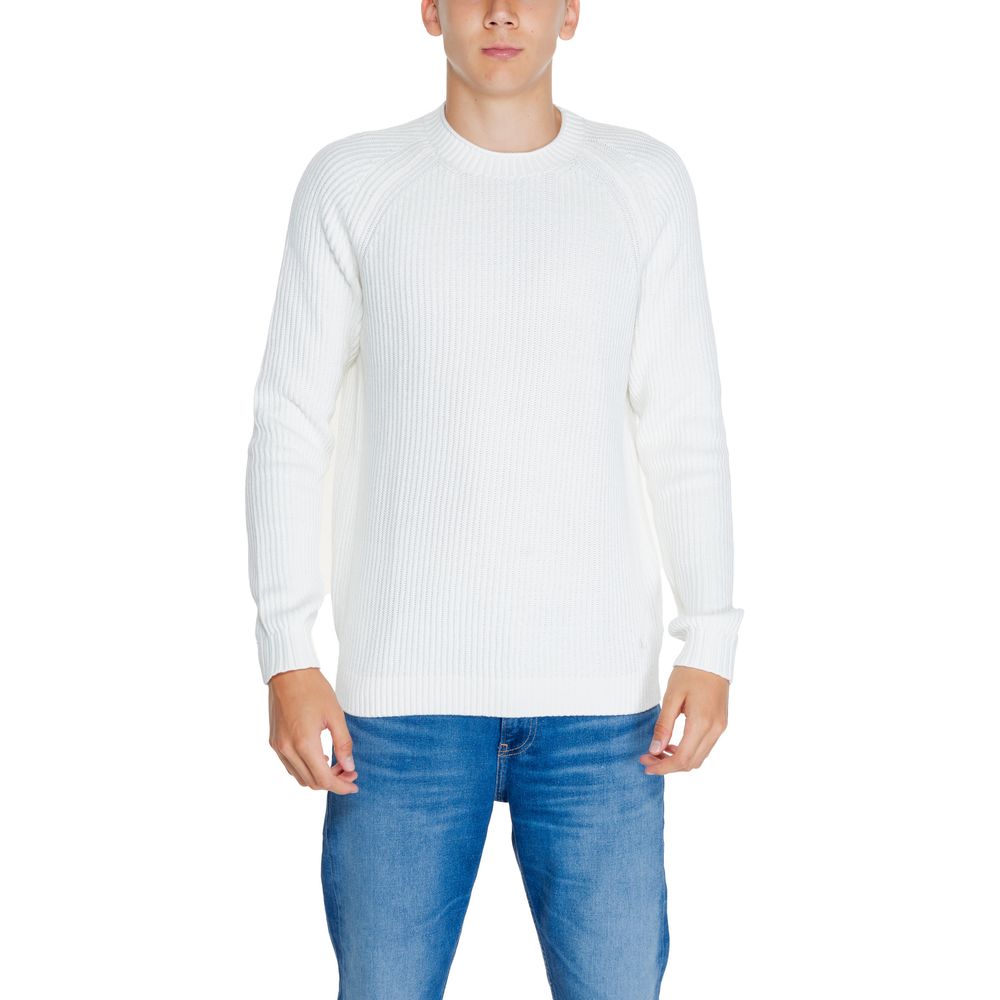 Pull en coton bio blanc Calvin Klein Jeans