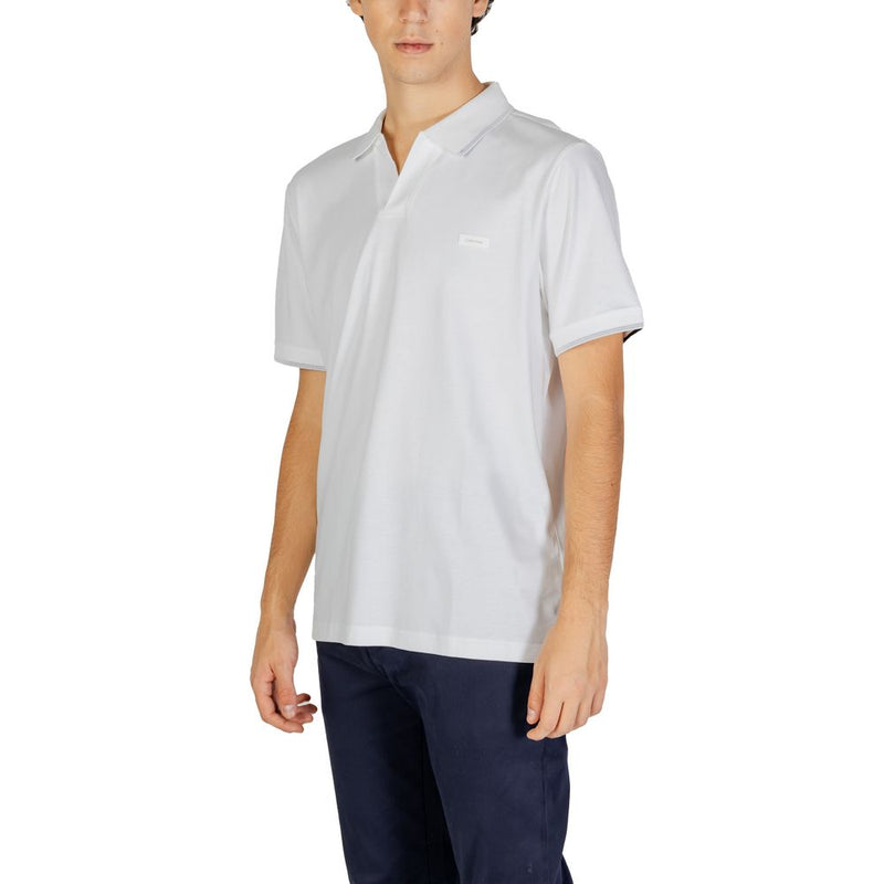 Polo en coton blanc Calvin Klein Jeans