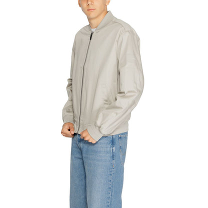 Calvin Klein Grijze Jacketten &amp; Mantels van Biologisch Katoen