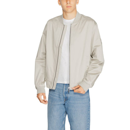 Calvin Klein Grijze Jacketten &amp; Mantels van Biologisch Katoen