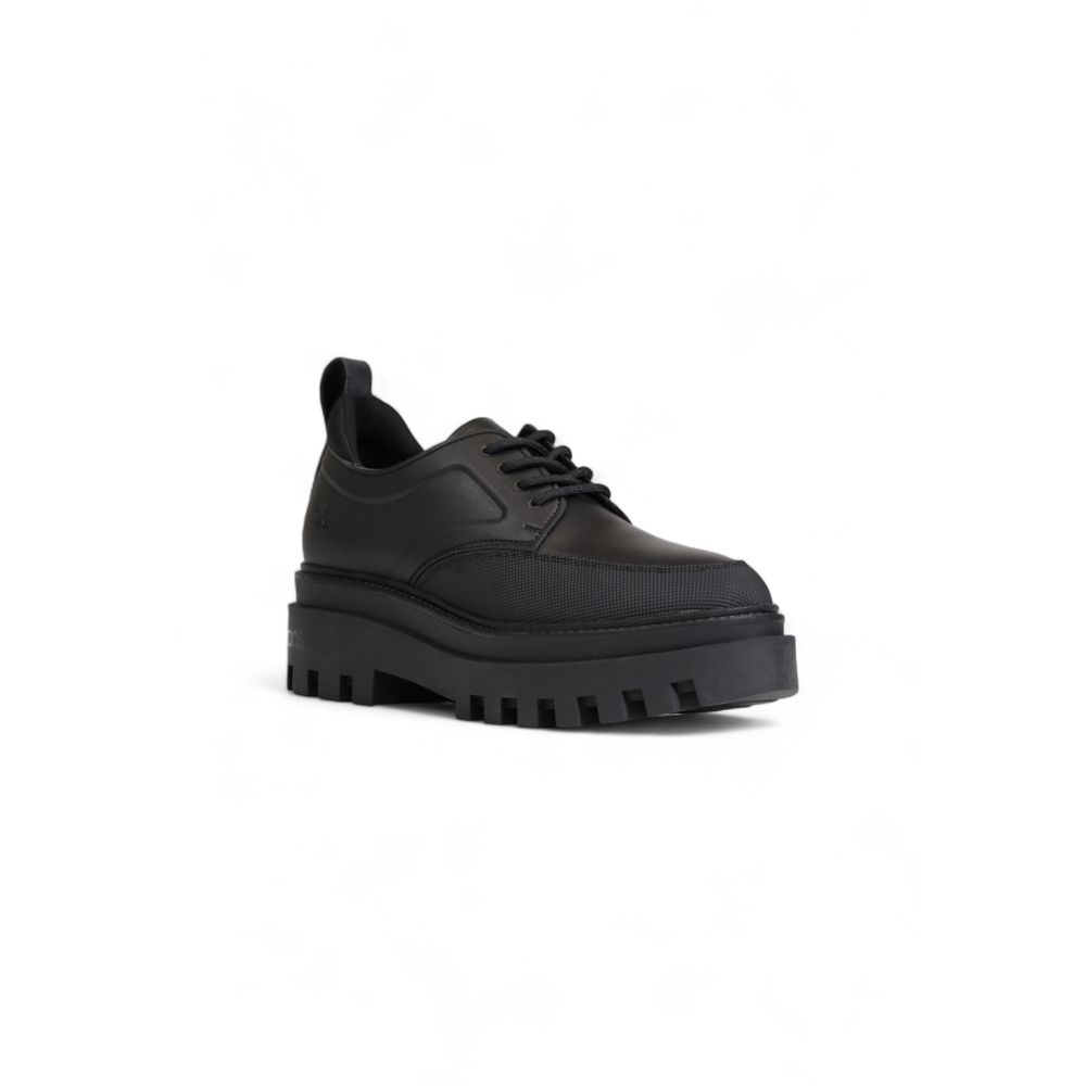Calvin Klein Jeans FLATFORM LACEUP DERBY - Chaussures Noires en Polyéthylène