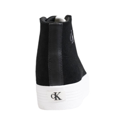 Calvin Klein Jeans Black Suede Leather Sneaker