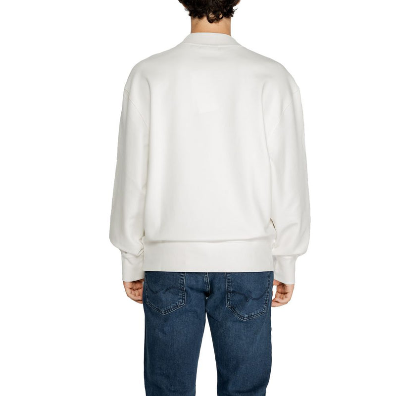 Sweat-shirt blanc en coton recyclé Calvin Klein Jeans