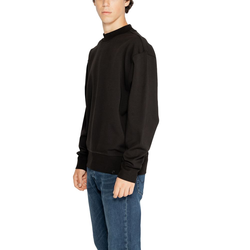 Sweat-shirt en coton recyclé noir Calvin Klein Jeans