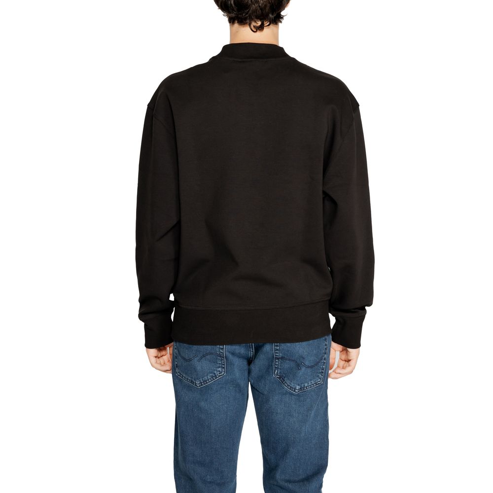 Sweat-shirt en coton recyclé noir Calvin Klein Jeans