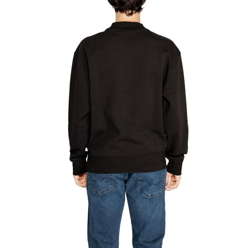 Sweat-shirt en coton recyclé noir Calvin Klein Jeans