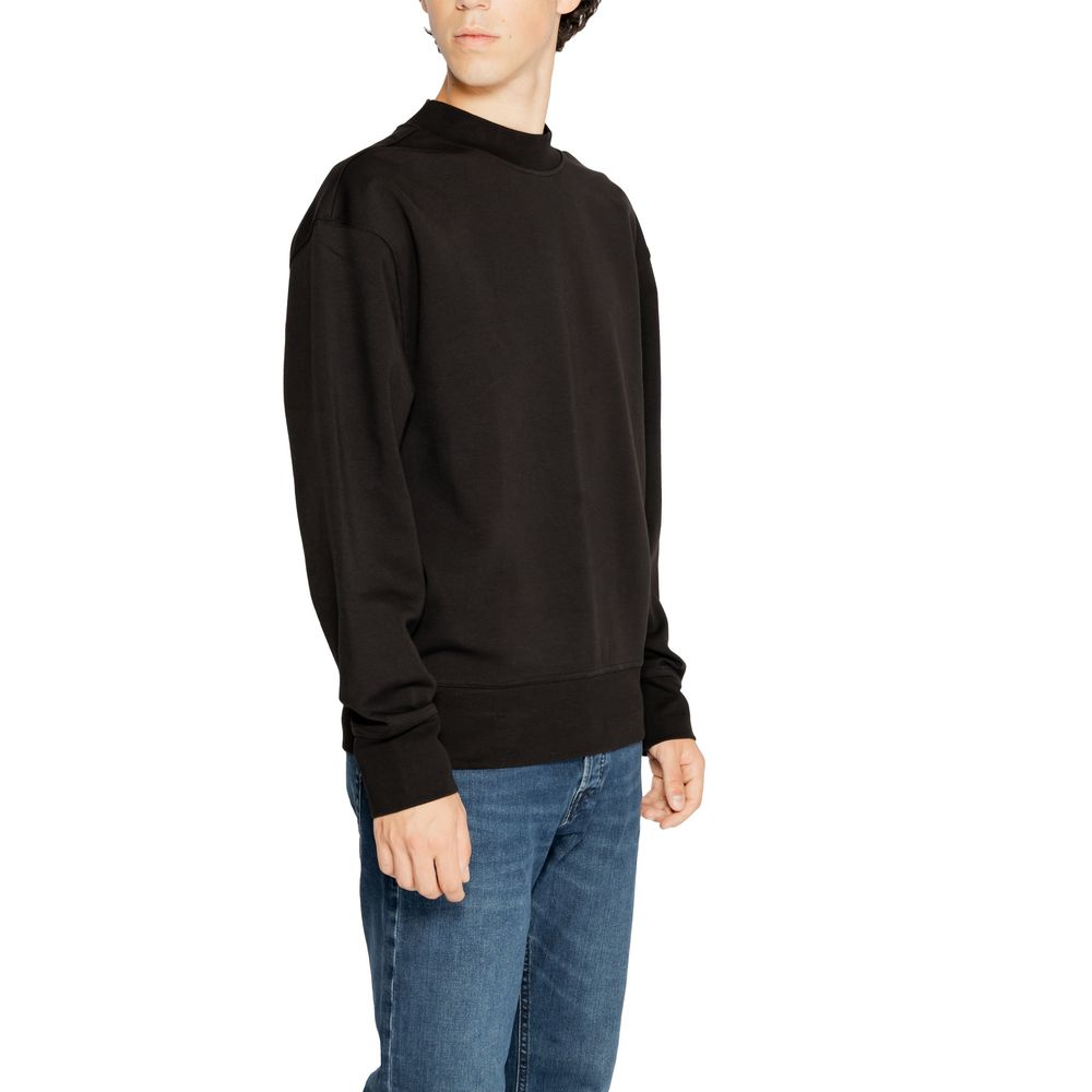 Sweat-shirt en coton recyclé noir Calvin Klein Jeans