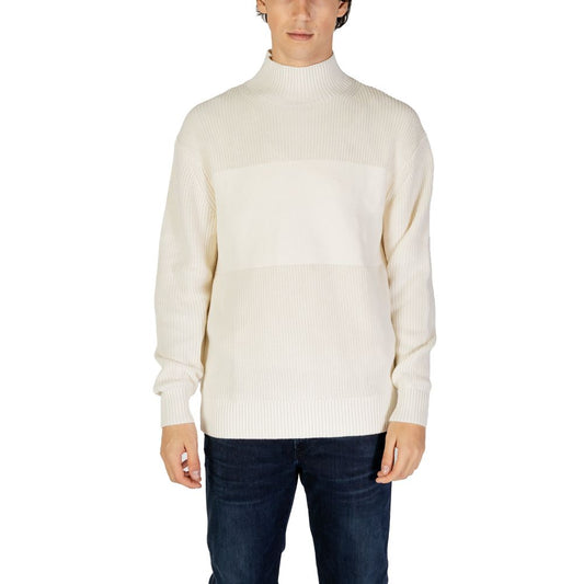 Pull en coton crème Calvin Klein Jeans