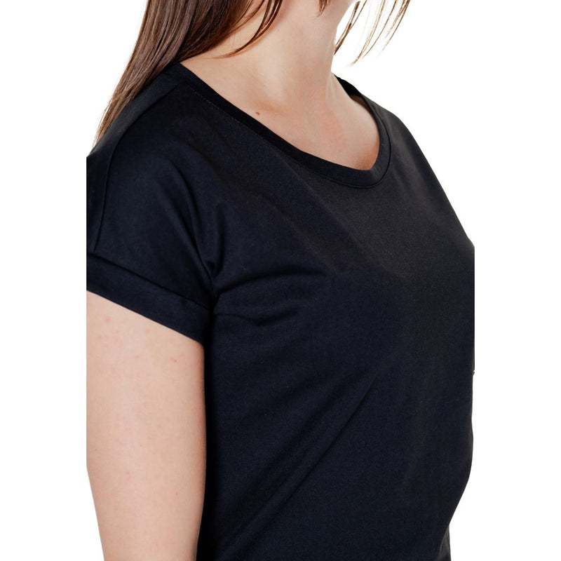 Vila Clothes VIDREAMERS NEW PURE NOOS Black Cotton T-Shirt