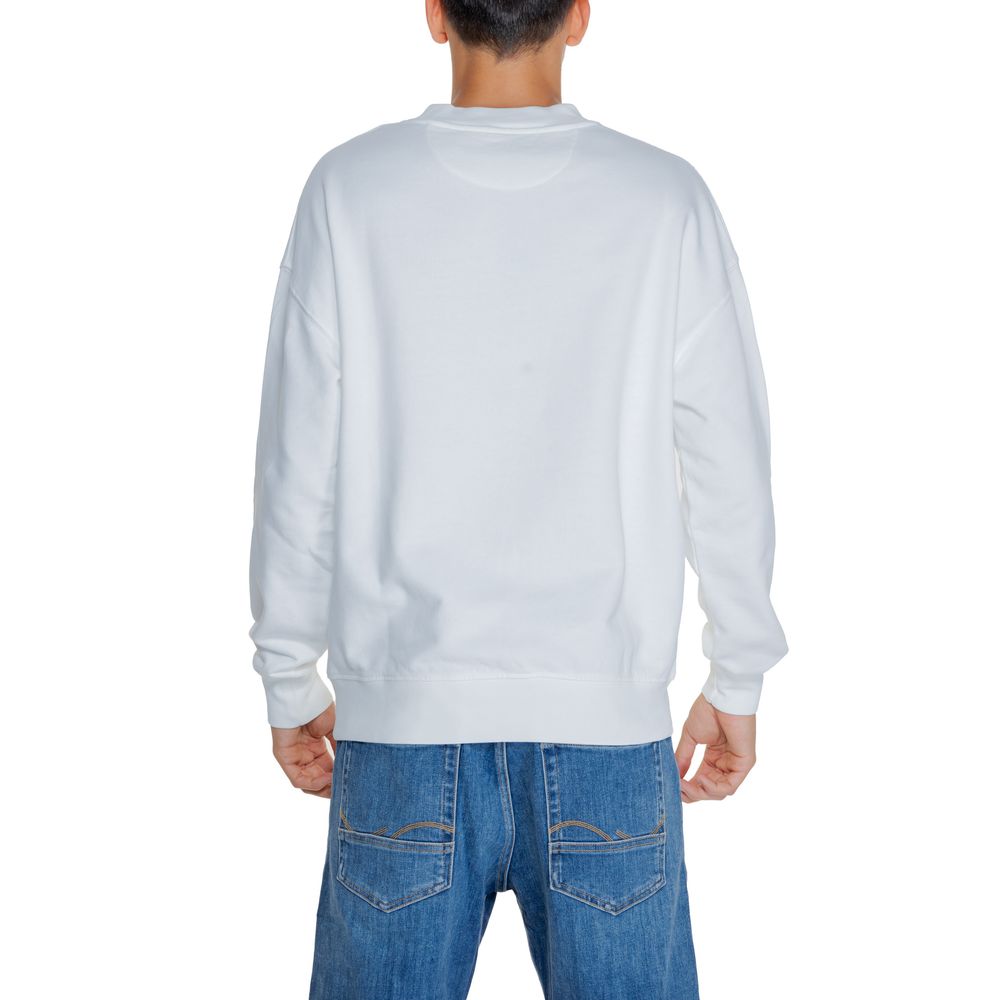 Sweat-shirt en coton blanc Replay
