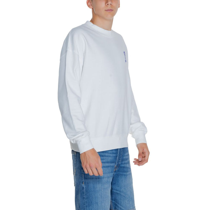 Sweat-shirt en coton blanc Replay