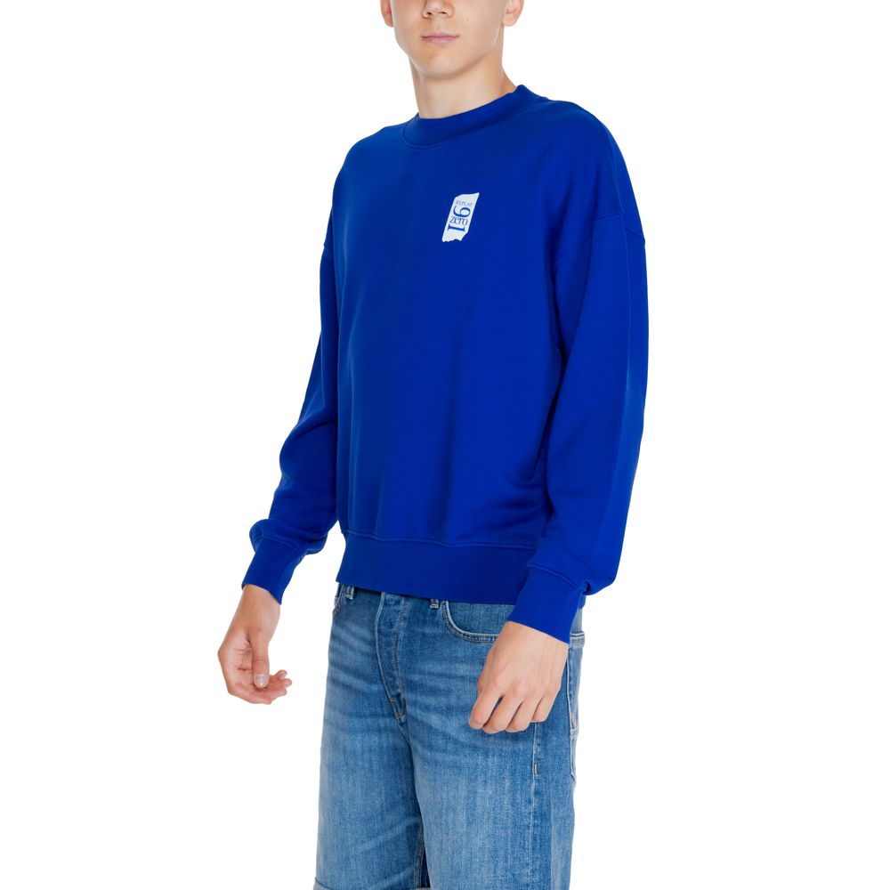 Sweat-shirt en coton bleu Replay