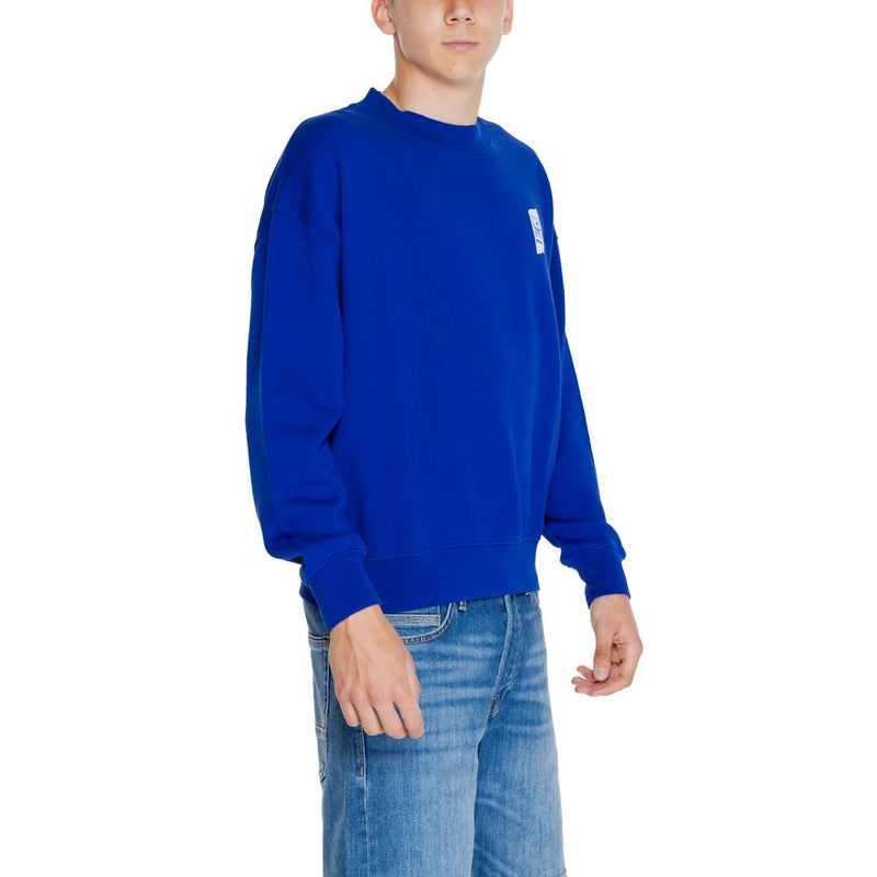 Sweat-shirt en coton bleu Replay