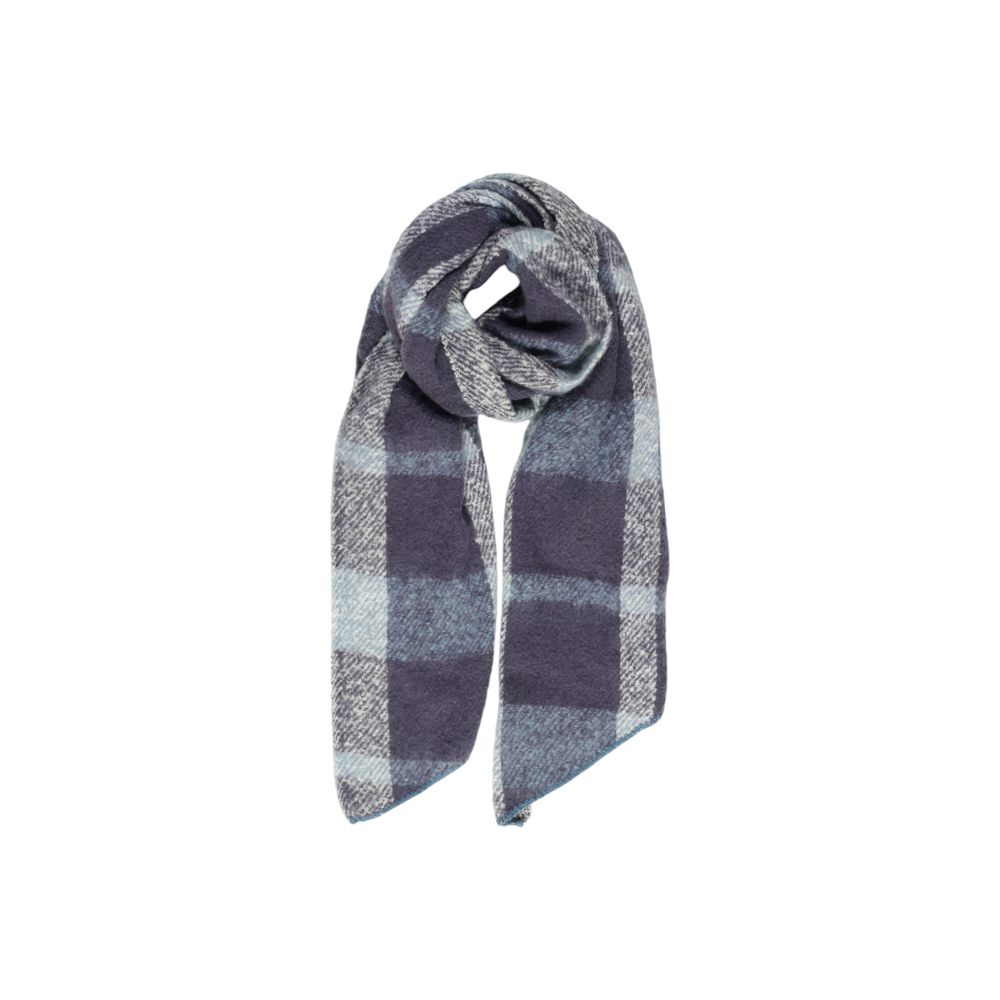Only Onllima New Check Turquoise Polyester Scarf